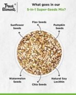 True Elements Mixed Seeds for Eating - 5 in 1 Seeds Mix 250gm | Edible Seeds | Healthy Seed Snacks | 100% Natural and Roasted Seeds | Fibre Rich Seeds | Mix of Pumpkin, Watermelon, Sunflower, Chia & Flax (Pack of 1) | High in Protein - Fast UK Delivery - Image 7