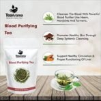 Tea Aroma - Blood Purifying Tea for Glowing Skin | Detox, Blood Cleansing with Neem Leaves, Manjistha, Hibiscus, Yarrow Flower, Beetroot, Amla | Herbal Blood Detox Tea - Fast UK Delivery - Image 5