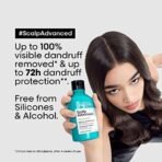 L'OREAL PROFESSIONNEL PARIS Scalp Advanced Anti-Dandruff Dermo-Clarifier Shampoo 300 Ml+L'Oreal Professionnel Liss Unlimited Hair Mask With Pro-Keratin For Rebellious Frizzy Hair, Serie Expert, 250Gm - Fast UK Delivery - Image 5