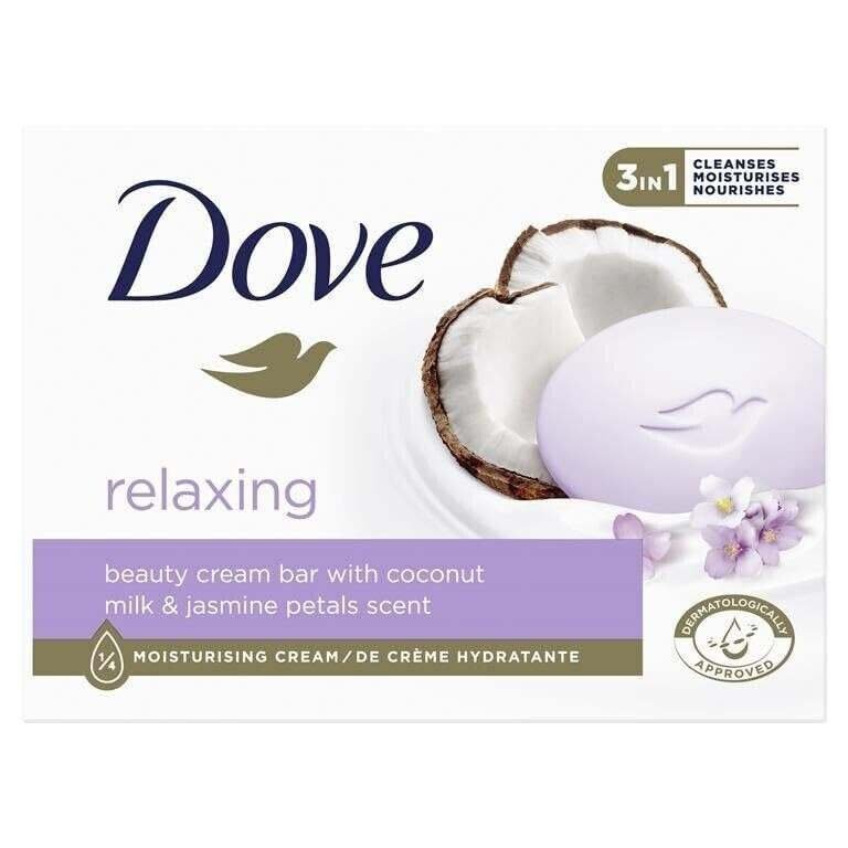uk51FOj6j9GL-1.jpg Dove Beauty Cream Soap Bar, 90g (Relaxing) - Fast UK Delivery - Image 1