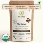 Rooted Actives Shiitake Mushroom Powder (60 Gm) | Cholesterol, Heart Health, Immunity | Usda Organic | 40% Beta Glucans - Fast UK Delivery - Image 4
