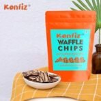Konfiz Waffle Chips | Crunchy Baked Chips with Dark Choco Drizzle | 100% Eggless | Freshly Baked | 40 gm Pack Each | (160 g (Pack of 4)) - Fast UK Delivery - Image 7