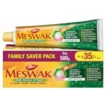 Dabur Meswak Complete Oral Care Toothpaste - 500g (2 x 200g + 1 x100g) | Complete Oral & Gum Care Toothpaste | Contains Pure & Rare Miswak extract | No added Fluoride, Paraben, Triclosan & Formalin - Fast UK Delivery