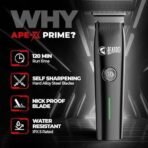 Beardo Ape-X Prime 3-in-1 Multipurpose Trimmer for Men | Grooming Kit : Beard Trimmer, Precision Trimmer, Ear & Nose Trimmer | Stainless Steel self-sharpening blades | Type C charging - Fast UK Delivery - Image 6