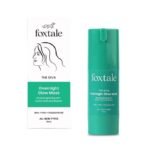 Foxtale Overnight Glow Mask | 4% Glycolic Acid | 3% Lactic Acid |Reduces Blackheads, Whiteheads | 30 Second Salon like Brightening Facial for Glowing Skin | Men & Women - 30ml - Fast UK Delivery