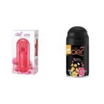 Godrej aer matic, Automatic Air Freshener Kit with flexi control - Petal Crush Pink (225 ml) & aer Smart Matic Automatic Air Freshener Refill, Premium Fragrance - Alive (2200 sprays) - Fast UK Delivery