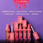 Hilary Rhoda Glass Glow Lip Gloss | Nourishing & Hydrating Lip Gloss | Sheer Coverage | High Shine | Juicy & Plump Lips | Keeps Lips Moisturised | Glides on Smoothly | 5ml (Plumalicious - Shade 05) - Fast UK Delivery - Image 5