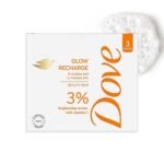 Dove Glow Recharge Serum Beauty Bar | 3% Brightening serum + Vit C | Energizes & Illuminates skin | Paraben & SLS free | 375g (125g x 3) - Fast UK Delivery