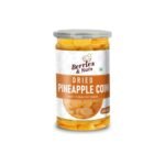 Berries And Nuts Dehydrated Dried Pineapple Coin | Dry Fruits Pineapple Coin | 200 Grams | 1 Bottle of 200 Grams - Fast UK Delivery