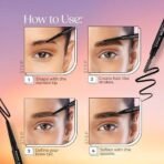 Hilary Rhoda Brow Artist Eyebrow Pencil | Dual-Ended & Natural Finish | Smudge-Proof & Long-Lasting Eyebrow Pencil | 0.3g (Black-Shade 01) - Fast UK Delivery - Image 6