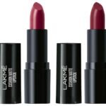 LAKME Cushion Matte Lipstick, Burgundy Bloom, 4.5 g & Cushion Matte Lipstick, Plum Obsession, 4.5 g - Fast UK Delivery