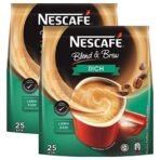 Nescafe 3 in 1 Rich Coffee, 25 Sachets Bag, 2 X 475 G, Ground - Fast UK Delivery - Image 2