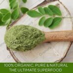Grenera Moringa (Drumstick) Leaf Powder 240 gram, Vegan, Perfect For Smoothies, Salads, Herbal Teas - Fast UK Delivery - Image 5