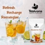 Tea Aroma Masala Ice Tea | Refreshing Blend of Lemon, Pepper, Carom Seeds, Black Salt, Licorice & Black Tea | 200g of Premium Iced Tea - Fast UK Delivery - Image 4