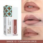 Just Herbs Ayurvedic Creamy Matte Long Lasting Liquid Lipstick, Lightweight & Hydrating Lip Colour with Liquorice & Sweet Almond Oil - Cinnamon Spice - Fast UK Delivery - Image 4