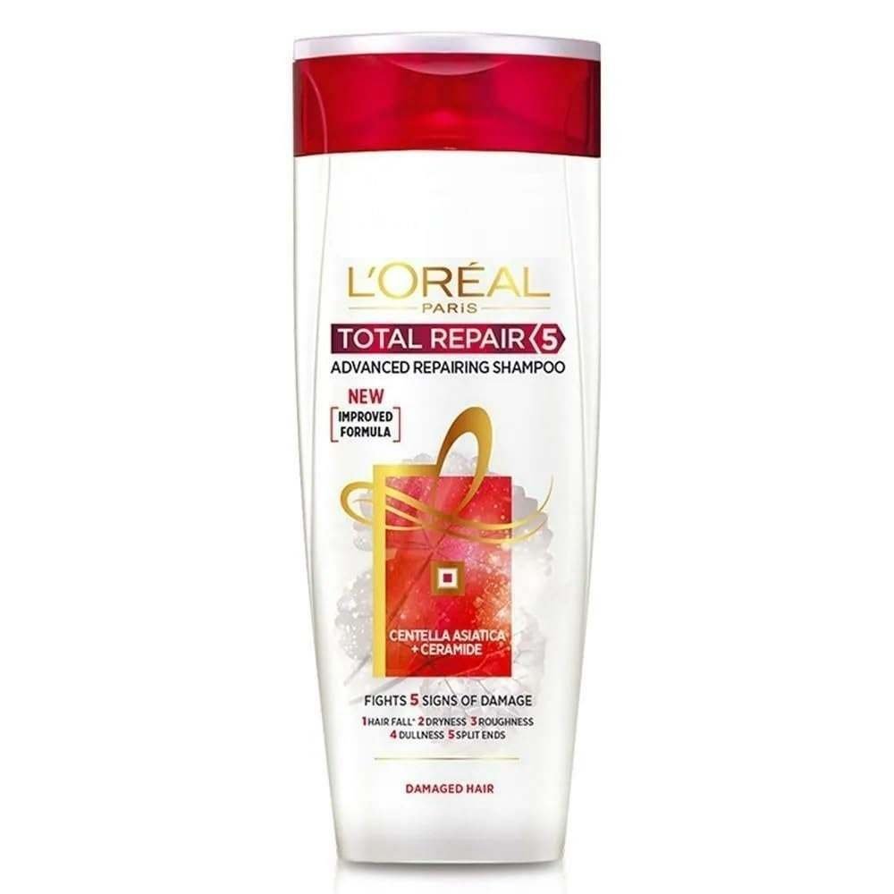 uk51I7IwHmHPL-1-1.jpg L'Oreal Paris Hair Expertise Total Repair 5 Shampoo - 360 ml - Fast UK Delivery - Image 1