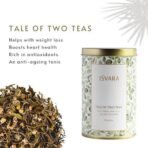 ISVARA TEA BUNDLES | Detox Teas (Pack of 2 tea tins) | Tale of Two Teas - Green White Tea, Elixir of Youth - Marigold black tea | 80gm - Fast UK Delivery - Image 5