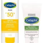Cetaphil Combination Skin Sun SPF 50 Sunscreen - Very High Protection, Light Gel, Water Resistant, Vitamin E, 50 ml (Pack of 1) & DAM Daily Advance Ultra Hydrating Lotion for Dry Skin, 30 g. - Fast UK Delivery
