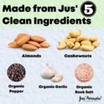 Jus' Amazin 5-Minute Pasta Sauce - Creamy Alfredo (200g), Only 5 Ingredients, 100% Natural, 85% Nuts, Zero Additives, Vegan & Dairy Free, Ready to Cook, Italian Cuisine - Fast UK Delivery - Image 4