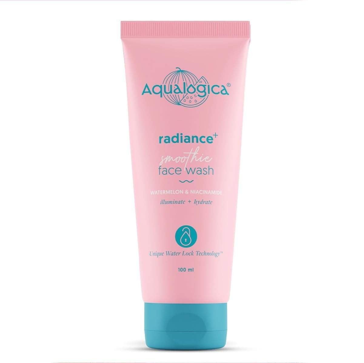 uk51IT2ClWqyL-1-1.jpg Aqualogica Radiance+ Smoothie Face Wash with Watermelon & Niacinamide for Men & Women -Reduces Dark Spots & Blemishes | For Oily, Dry & Acne Prone Skin -100ml - Fast UK Delivery - Image 1