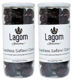 Lagom Gourmet Seedless Safawi Dates 1 Kg | Saudi Arabia Dates | All Natural | No Preservatives | No Added Sugar | Gluten Free Vegan Plant Based Non Gmo Dates Dry Fruits Khajur| Khejur - Fast UK Delivery - Image 2