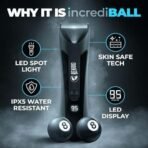 Beardo incrediBALL Trimmer for Men | Ball Trimmer for Men with Skin Safe Tech | No Nicks with Ceramic Blades | Shower friendly IPX5 Water resistant | LED display, LED torch, Dock | Use as per directions | Intimate grooming tool for private parts | Body groomer | Gift For Brother | Gift For Friends - Fast UK Delivery - Image 3