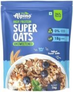ALPINO High Protein Super Rolled Oats Unsweetened 1kg - Rolled Oats & Natural Peanut Butter 24g Protein, No Added Sugar & Salt, Gluten-Free, Peanut Butter Coated Oats - Fast UK Delivery - Image 2