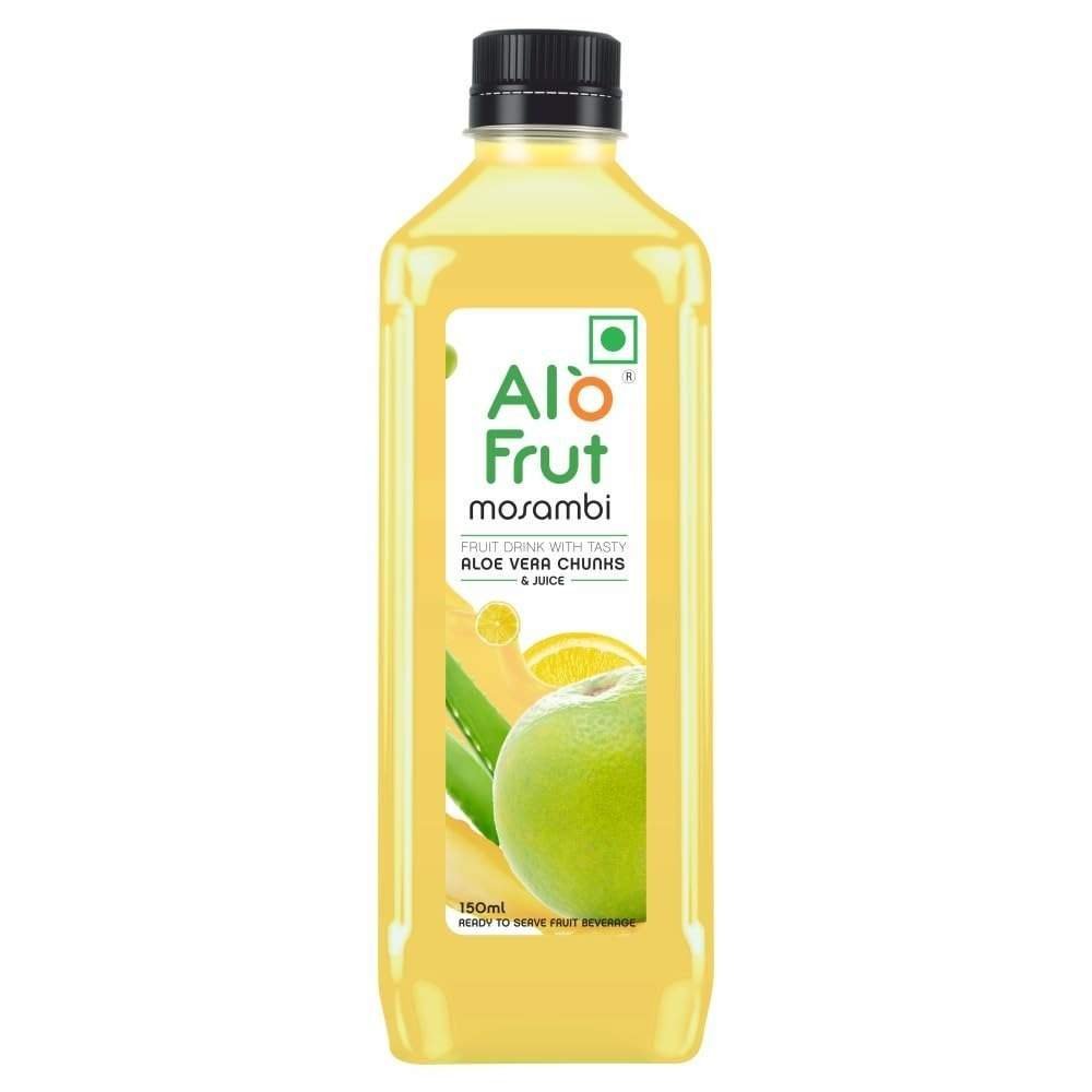 uk51Ie8JgSrUL-1-1.jpg Alo frut Mosambi Fruit Drink with Tasty Aloevera Chunks & Juice | Goodness of Fruits and Aloevera | Ready-to-Serve Fruit - 150 ml (Pack of 30) - Fast UK Delivery - Image 1
