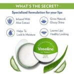 Vaseline Lip Tins Aloe|| 17g | Infused with Aloe Extracts for Lip Hydration & Natural Shine - Fast UK Delivery - Image 5