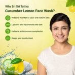 Sri Sri Tattva Shuddhta Ka Naam Cucumber Lemon Face Wash, 60Ml (Pack Of 5) - For Deep Cleansing And Hydration - Get Even Toned Skin And Brighter Complexion - All Skin Types - Women & Men - Image 5