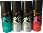 Kamasutra KS 1 URGE AND 2 RUSH 1 SPARK Set OF 4 Deodorant -Unisex 750 ml - Fast UK Delivery
