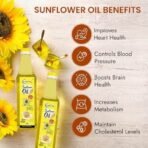 Nutriorg Cold Pressed Organic Sunflower Oil & Groundnut Oil, 1000 ml ( Pack of 2* 500 ml) | Essential Cooking Purpose | Vitamin E Rich - Fast UK Delivery - Image 7