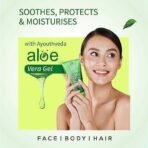 Ayouthveda Nourishing & Hydrating Skin Care Gift Pack | Fruit Power Face Wash Gel 100ml, Ultra Hydrating Face Emulsion Cream 60gm, Aloe Vera Gel 150gm & Aquatic Lotus Body Wash 300ml | Natural & Ayurvedic Luxury Set - Fast UK Delivery - Image 3