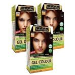 INDUS VALLEY Ammonia Free Natural Semi-Permanent Gel Hair Colour Burgundy 3.6 for Men & Women with 100% Grey Coverage & Long Lasting -220GM (pack of 3) - Fast UK Delivery - Image 2
