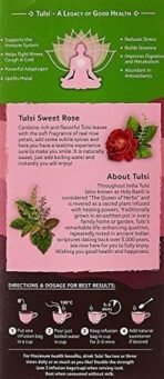 Organic India Tulsi Sweet Rose 25 Tea Bags- (Pack of 3) - Fast UK Delivery - Image 5