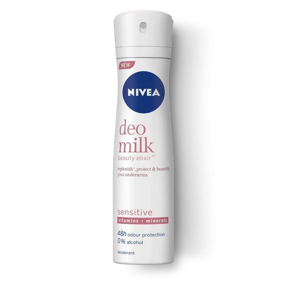 uk51JCRTajdfL-1-1.jpg Nivea Deodorant for Women, Deo Milk Sensitive, 150 ml - Fast UK Delivery - Image 1