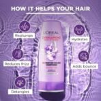 L'Oreal Paris Hyaluron Moisture 72H Moisture Filling Shampoo | With Hyaluronic Acid | For Dry & Dehydrated Hair 82.5ml + Hyaluron Moisture 72H Moisture Sealing Conditioner 180 mL, Regime Pack of 2 - Fast UK Delivery - Image 3