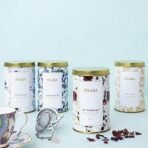 ISVARA TEA BUNDLES | Skincare Teas (Pack of 4 tea tins) | White Fusion, Elixir of Youth, The Herb Basket, Coral Glow | 160gm - Fast UK Delivery - Image 3