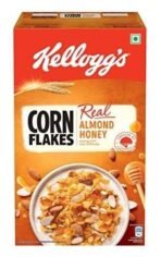 Kellogg's Corn Flakes Real Almond Honey, Breakfast Cereals, 650g Pack & Kellogg's Crunchy Granola Honey, Almonds, Strawberries & Pumpkin Seeds, 450g - Fast UK Delivery - Image 3