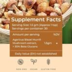 Rooted Active Naturals Organic Agaricus Blazei Mushroom Extract, 45g, Support Cardio Health - Fast UK Delivery - Image 4