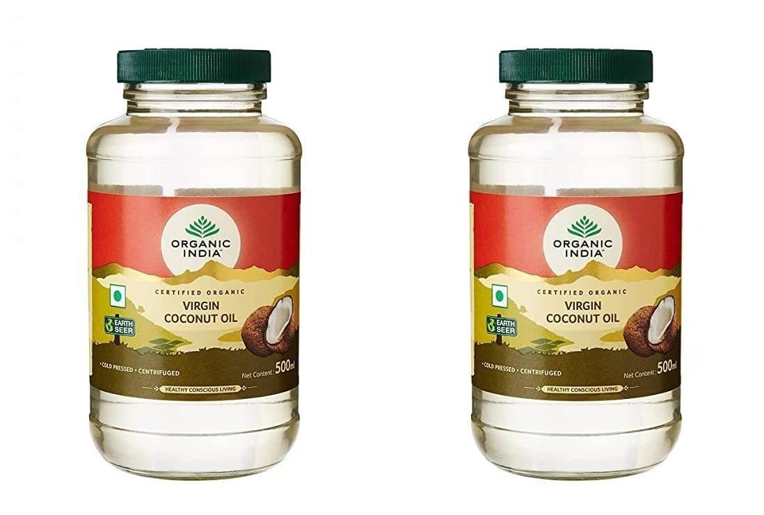 uk51JfLTe7SGL.jpg ORGANIC INDIA Cold Pressed Virgin Coconut Oil, 500ml (Pack of 2) - Fast UK Delivery - Image 1