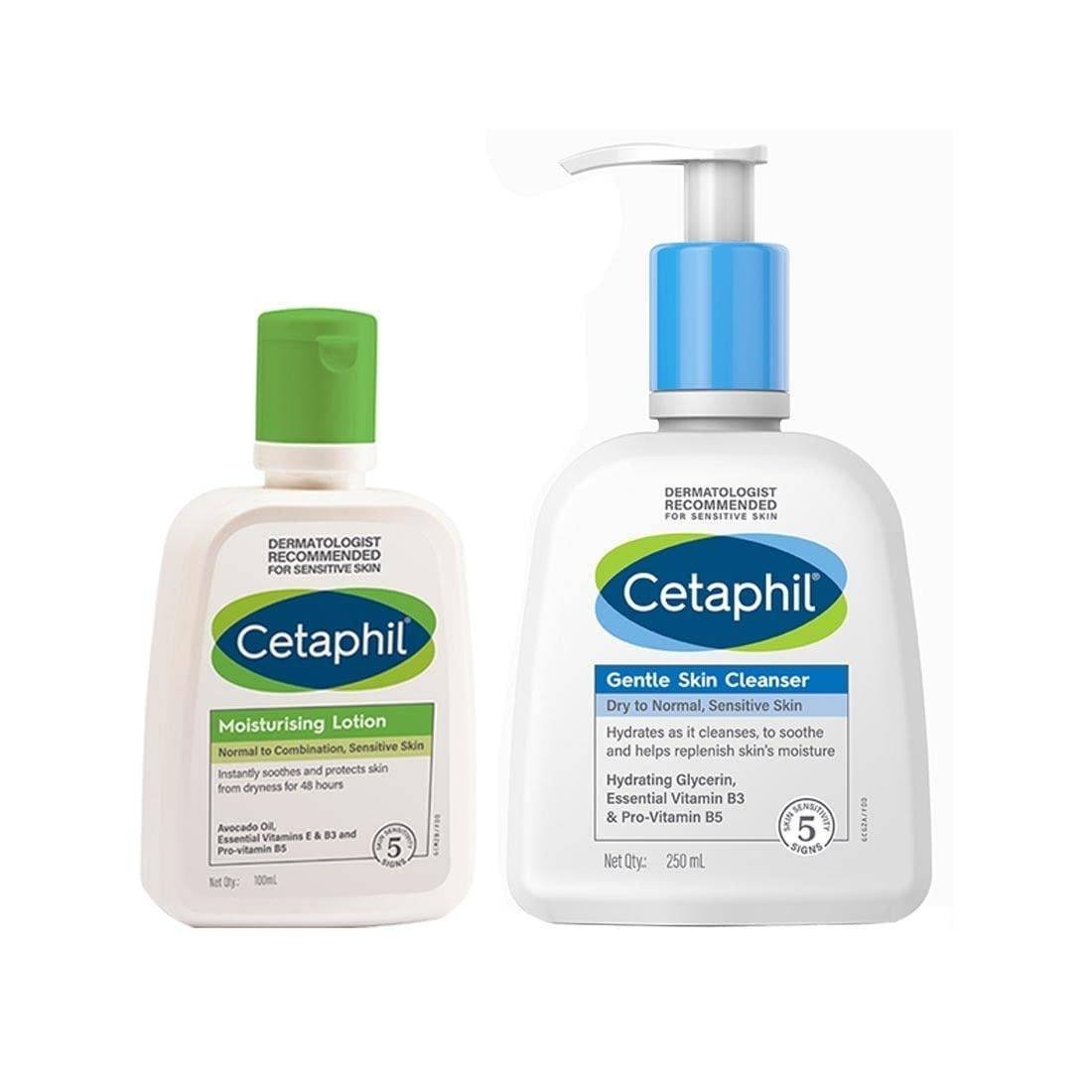 uk51JfLbHaL1L-1-1.jpg Cetaphil Moisturizing Lotion, 100 ml and Gentle Skin Cleanser for Dry skin, 250 ml - Fast UK Delivery - Image 1