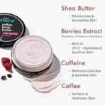 mCaffeine Coffee & Berries Body Butter with Shea Butter for Deep Moisturization & Soft Skin -Nourishes Dry Skin | Vitamin C Rich Non-Sticky Moisturizer with Fruity Coffee Aroma | For Women & Men -100g - Fast UK Delivery - Image 5