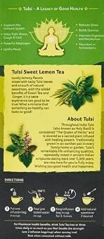Organic India Tulsi Sweet Lemon 25 Tea Bags - Fast UK Delivery - Image 4