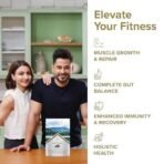 Wellbeing Nutrition Organic Vegan Plant Protein Isolate Powder | 22g Protein, 5g BCAA European Pea & Brown Rice Protein | Superfoods, Fiber for Muscle Growth & Recovery | Italian Cafe Mocha - 500gm - Image 4