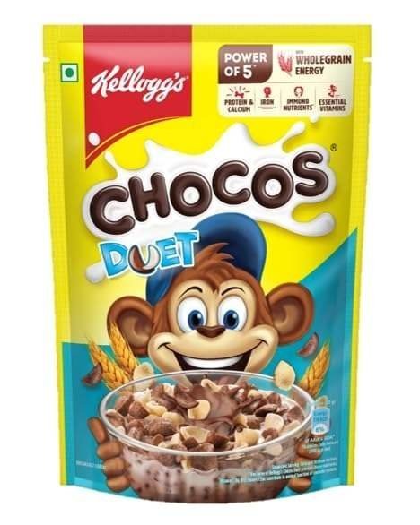 uk51JtGFHEHvL-1-1.jpg Kellogg's Chocos Duet, 375g - Fast UK Delivery - Image 1