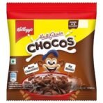 Kellogg's Chocos, with Protein & Fibre of 1 Roti* in Each Bowl**, High in Calcium & Protein, with 10 Essential Vitamins & Minerals, Breakfast Cereals, 52g Pack - Fast UK Delivery - Image 2