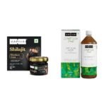 Kapiva Himalayan Shilajeet Resin, 20g - Performance Booster For Endurance and Stamina & Kapiva Get Slim Juice - Healthy Weight Management Through 12 Ayurvedic Herbs Aids Metabolism and Digestion - 1L - Fast UK Delivery