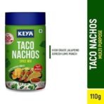 Keya Taco Nachos Spice Mix| Mexican Seasoning| Multipurpose Seasoning| Zero Added MSG, Added Colours| Marinade Mix, Dip Mix, Sprinkler| Perfect for Taco, Burrito, Salsa Dip, Salads, Sweet Corn, Makhana|110g - Fast UK Delivery - Image 7