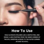 Colorbar Ultimate Eye Liner, Black, 1ml | Waterproof | Transfer-proof | Lasts upto 16 hours - Fast UK Delivery - Image 6
